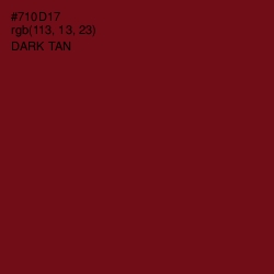 #710D17 - Dark Tan Color Image