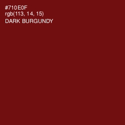 #710E0F - Dark Burgundy Color Image