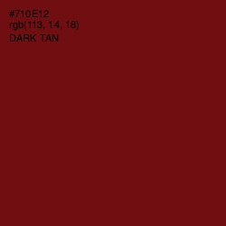 #710E12 - Dark Tan Color Image