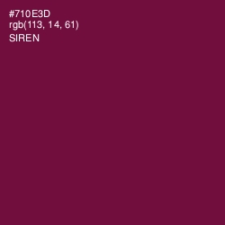 #710E3D - Siren Color Image