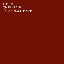 #711104 - Cedar Wood Finish Color Image