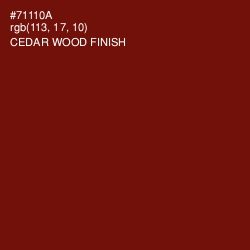 #71110A - Cedar Wood Finish Color Image