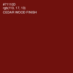 #71110D - Cedar Wood Finish Color Image