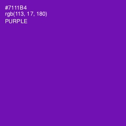 #7111B4 - Purple Color Image