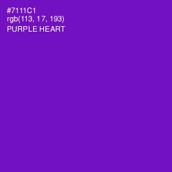#7111C1 - Purple Heart Color Image