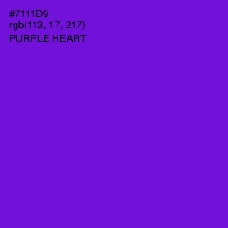 #7111D9 - Purple Heart Color Image