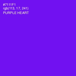 #7111F1 - Purple Heart Color Image