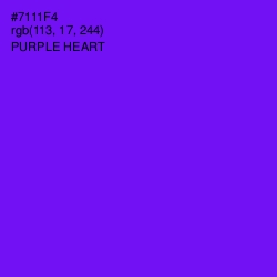 #7111F4 - Purple Heart Color Image