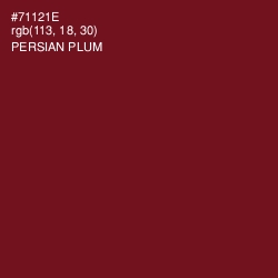#71121E - Persian Plum Color Image