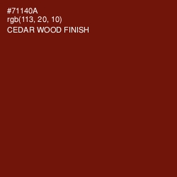 #71140A - Cedar Wood Finish Color Image