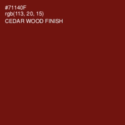 #71140F - Cedar Wood Finish Color Image