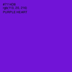 #7114D8 - Purple Heart Color Image