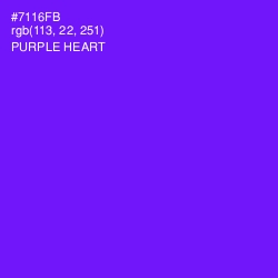 #7116FB - Purple Heart Color Image