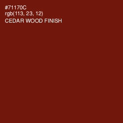 #71170C - Cedar Wood Finish Color Image