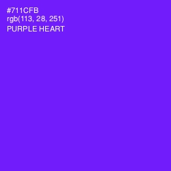 #711CFB - Purple Heart Color Image