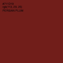 #711D19 - Persian Plum Color Image