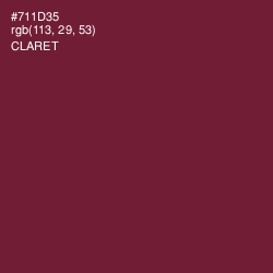 #711D35 - Claret Color Image