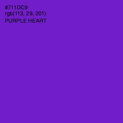 #711DC9 - Purple Heart Color Image