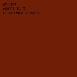 #711E07 - Cedar Wood Finish Color Image