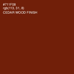 #711F08 - Cedar Wood Finish Color Image