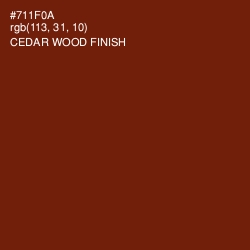 #711F0A - Cedar Wood Finish Color Image