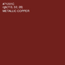 #71201C - Metallic Copper Color Image