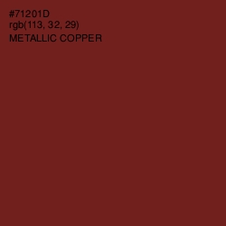 #71201D - Metallic Copper Color Image