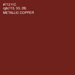 #71211C - Metallic Copper Color Image