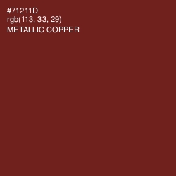 #71211D - Metallic Copper Color Image