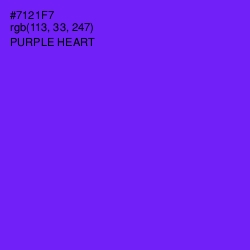 #7121F7 - Purple Heart Color Image