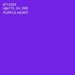 #7122E4 - Purple Heart Color Image