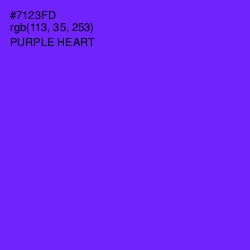 #7123FD - Purple Heart Color Image