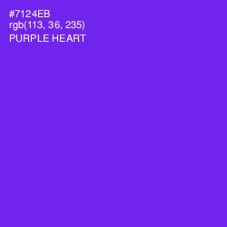 #7124EB - Purple Heart Color Image