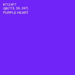 #7124F7 - Purple Heart Color Image