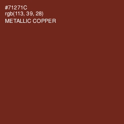 #71271C - Metallic Copper Color Image