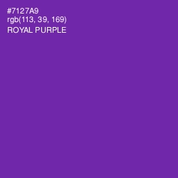 #7127A9 - Royal Purple Color Image