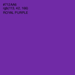 #712AA6 - Royal Purple Color Image