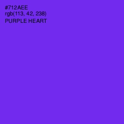 #712AEE - Purple Heart Color Image