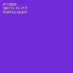 #712BD9 - Purple Heart Color Image