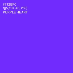 #712BFC - Purple Heart Color Image