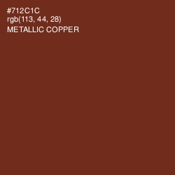#712C1C - Metallic Copper Color Image