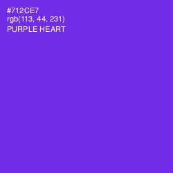 #712CE7 - Purple Heart Color Image