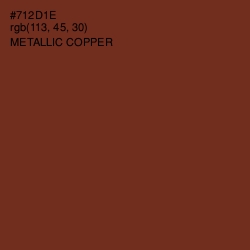 #712D1E - Metallic Copper Color Image