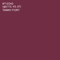 #712D43 - Tawny Port Color Image