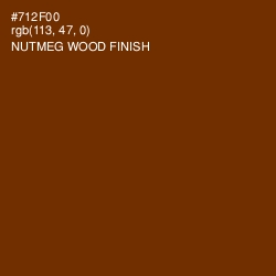 #712F00 - Nutmeg Wood Finish Color Image