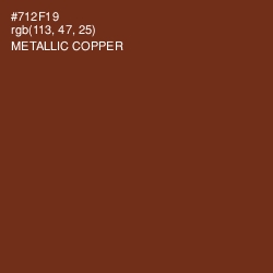 #712F19 - Metallic Copper Color Image
