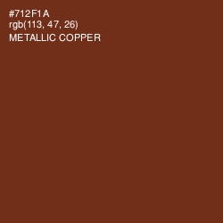 #712F1A - Metallic Copper Color Image