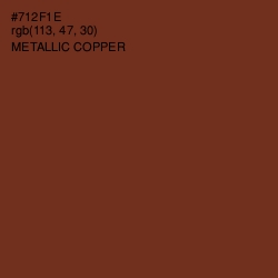 #712F1E - Metallic Copper Color Image