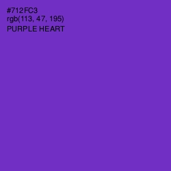 #712FC3 - Purple Heart Color Image