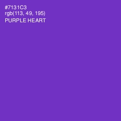 #7131C3 - Purple Heart Color Image